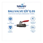 BALLVALVE 3/8" Q.SS