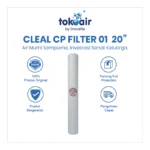 Komponen filter air bagian Cleal CP Filter 01 20" cartridge spun media filter sedimen industri penyaring partikel halus sistem Filter RO.