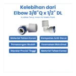 ELBOW 3/8"Q x 1/2"DL - Image 4