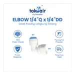 ELBOW 1/4"Q x 1/4"DD