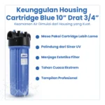 HOUSING CARTRIDGE BLUE 10" DRAT 3/4" - Image 5
