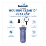 HOUSING CLEAR 10" DRAT 3/4"
