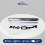 Mesin filter air komponen Lampu UV 6 GPM 25 Watt 1 Set alat sterilisasi bakteri dan kuman pada sistem penyaringan Filter RO.