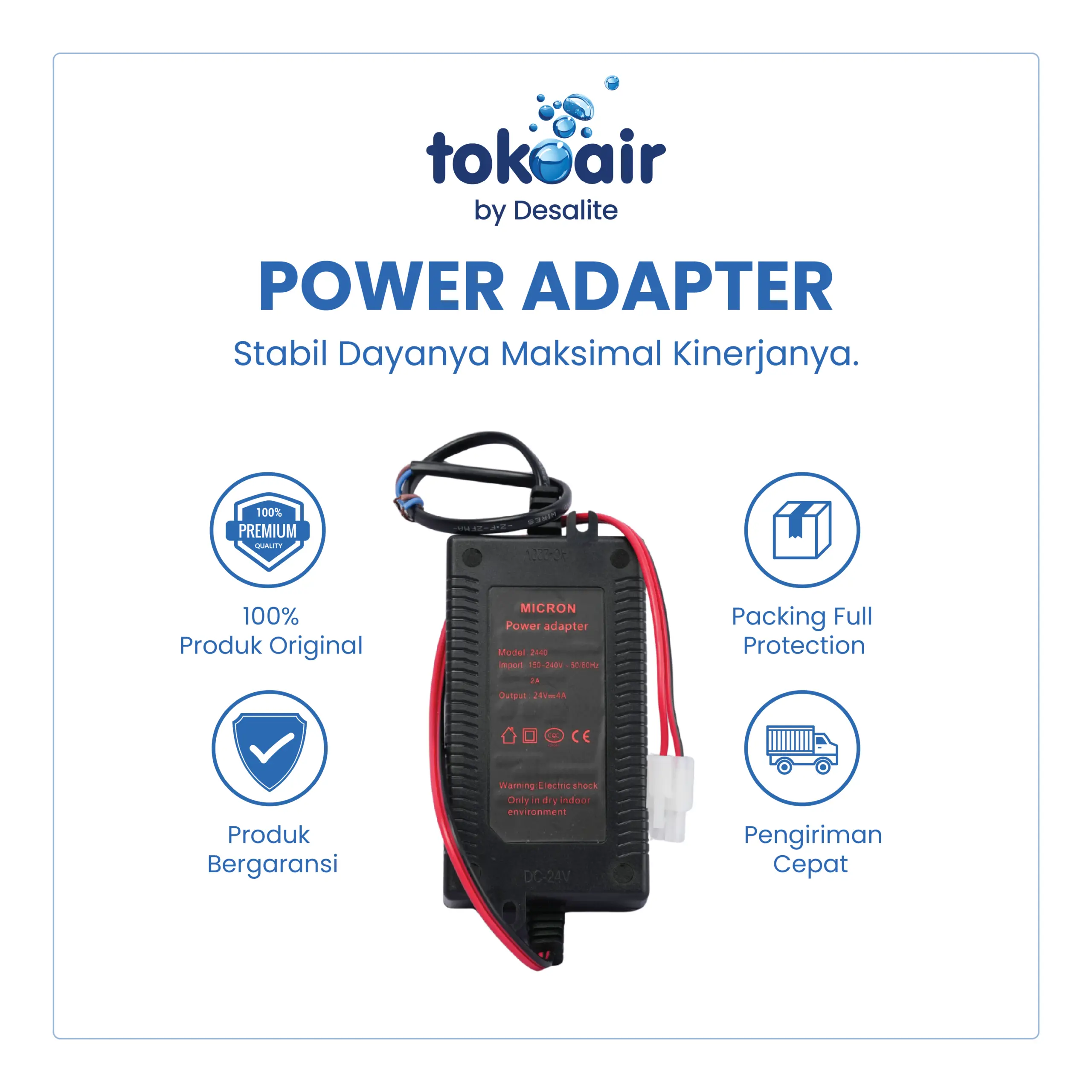 MICRON-POWER-ADAPTER-01-scaled-1.webp ADAPTOR POMPA BOOSTER PUMP RO 24 VOLT 4A - Image 1