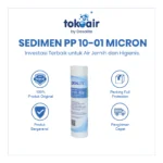 Sedimen PP 10 inch 1 micron filter air tahap pertama penyaring lumpur pasir karat.