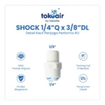 SHOCK 1/4"Q x 3/8"DL