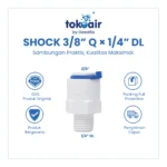 SHOCK 3/8" Q x 1/4" DL