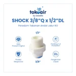 SHOCK 3/8"Q × 1/2"DL