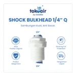 SHOCK BULKHEAD 1/4" Q