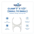 CLAMP RO UK 3''X 1  1 PER 2''  ( SMALL TO SMALL )