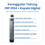 TABUNG FRP 1054 + KEPALA AUTOMATIC FILTER DIGITAL VALVE 3 WAY - Image 4