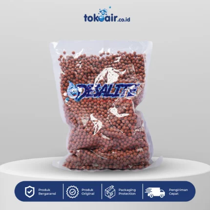 Komponen filter air bagian Turmalin 1 kg Desalite media batuan alami menstabilkan pH mendukung proses mineralisasi air sistem Filter RO.