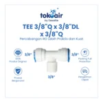 TEE 3/8"Q x 3/8"DL x 3/8"Q