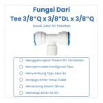 TEE 3/8"Q x 3/8"DL x 3/8"Q - Image 3