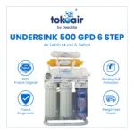 Mesin RO Undersink 500 GPD 6 step filter air minum kapasitas besar direct flow.
