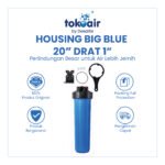 Housing filter air Big Blue 20 inch drat 1 inch jumbo biru tebal kapasitas besar.