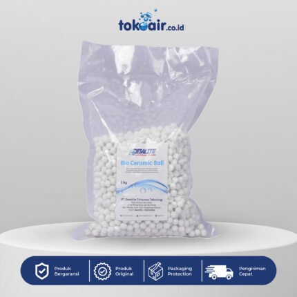Komponen filter air bagian Bio Ceramic Ball media mineral alami filter air bola keramik aktif menstabilkan pH menambah mineral alami sistem Filter RO.