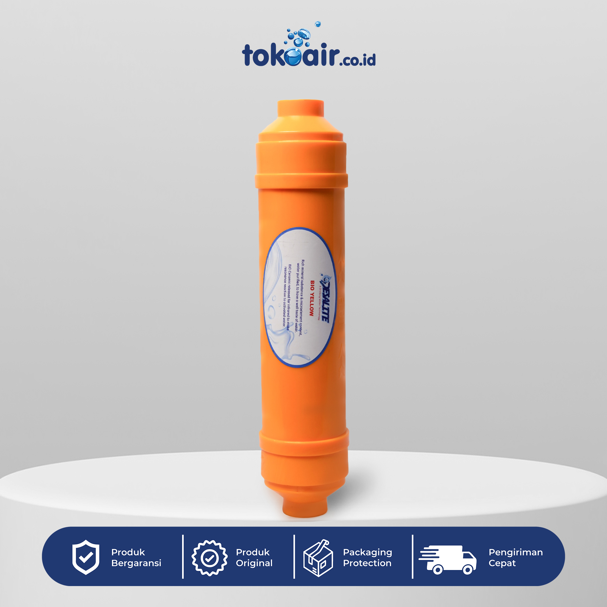 BIO CERAMIC Komponen filter air bagian Bio Yellow Ceramic Ball Big 2,5 media filter manik keramik kuning pemurni air sistem Filter RO.