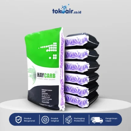 Komponen filter air silinder tabung FRP Carbon Active AKO media filtrasi penyerap bau rasa warna klorin zat organik pemeliharaan sistem Filter RO.