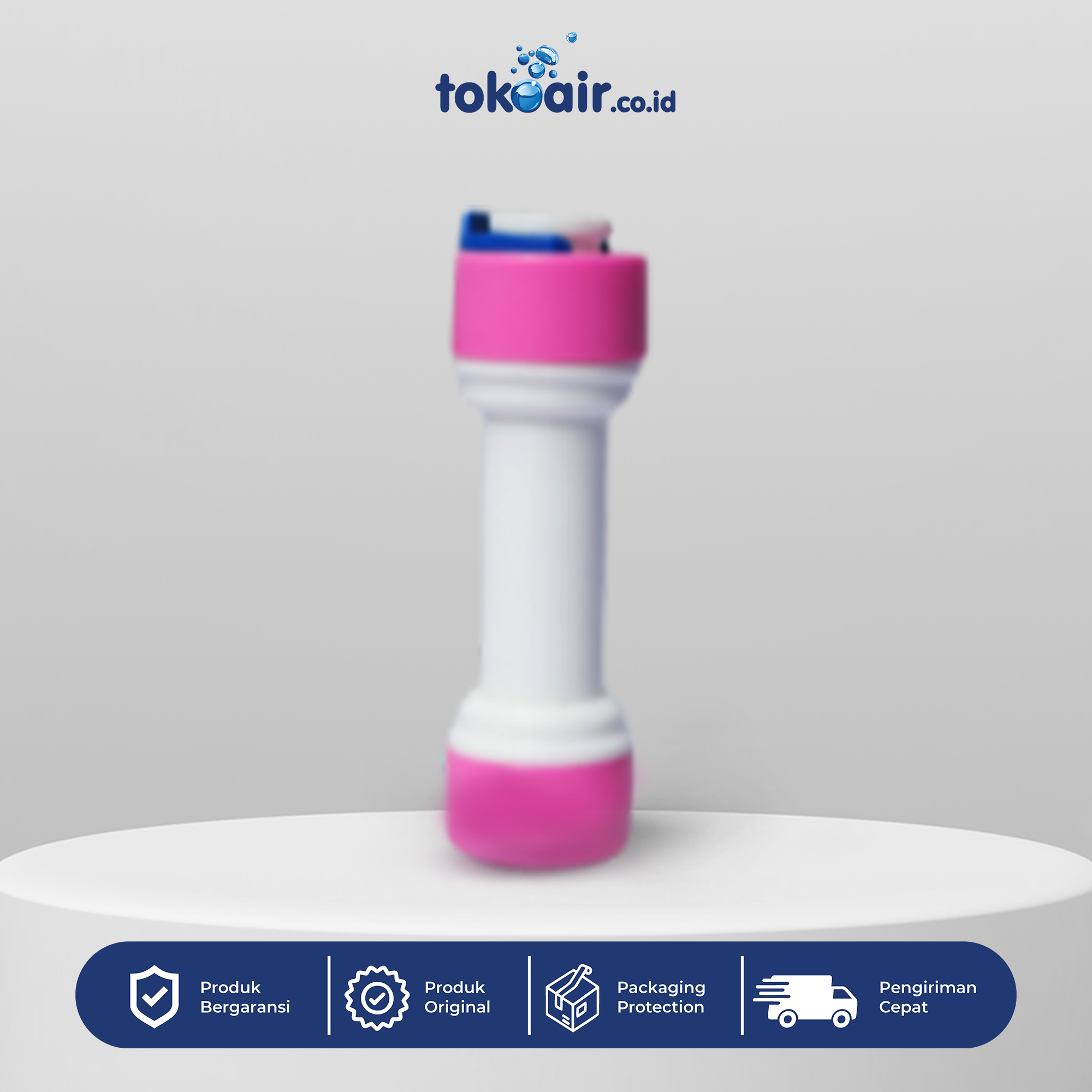 CHECK VALVE SELANG RO 1/4" x 1/4" Komponen filter air bagian Check Valve Selang RO 1/4 x 1/4 Desalite katup anti balik satu arah plastik PP quick connector sistem Filter RO.