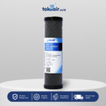 Komponen filter air bagian CTO 10" Desalite cartridge carbon block media filter karbon aktif penyerap klorin bau rasa sistem Filter RO.