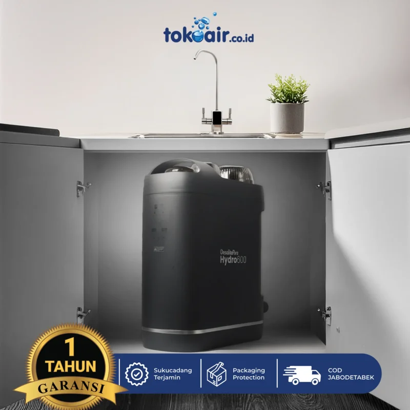 Filter air HYDRO 600 penjernih air rumah tangga kapasitas besar anti karat.