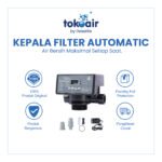 Kepala tabung filter otomatis Runxin F71Q1 digital automatic filter control valve 3 way.
