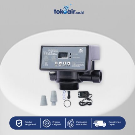 Komponen filter air kepala tabung filter digital otomatis 3 way Runxin F71Q1 pengontrol katup otomatis proses backwash media pasir karbon saringan sistem Filter RO.