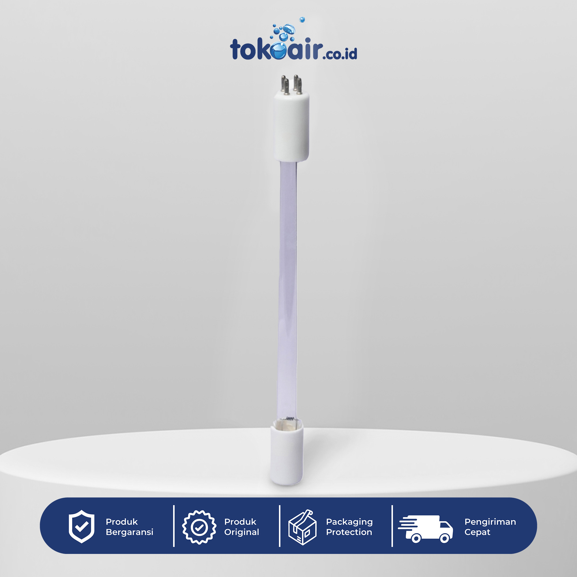 LAMPU UV 2 GPM 12 WATT Komponen filter air bagian Lampu UV 12 Watt 2 GPM suku cadang bohlam kaca sterilizer penonaktif bakteri sistem Filter RO.