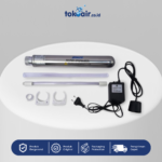 Mesin filter air komponen Lampu UV 4 GPM 16 Watt 1 Set untuk sterilisasi mikroorganisme berbahaya pada sistem Filter RO.