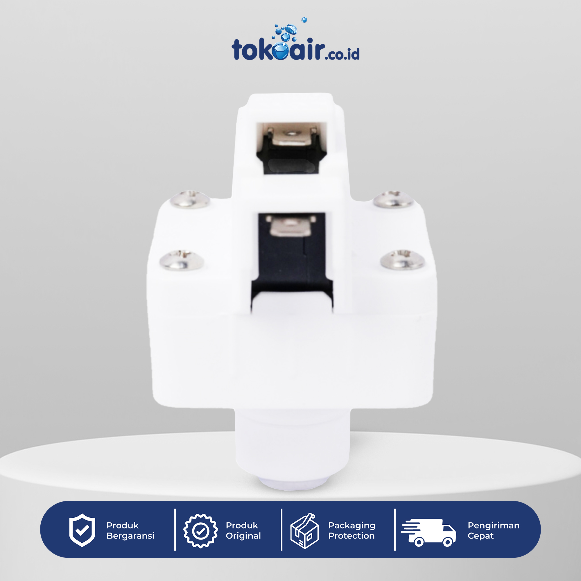 LPS (LOW PRESSURE SWITCH) RO Komponen filter air bagian Low Pressure Switch 1/4 Inch Desalite saklar tekanan rendah otomatis pemutus arus listrik pompa sistem Filter RO.