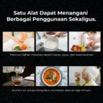 Manfaat filter air minum dan mesin filter air untuk mencuci bahan makanan, memasak, hingga menjadi sumber air bersih siap konsumsi.