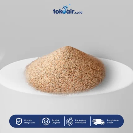 Komponen filter air bagian Pasir Silika 25 kg Desalite media filtrasi utama menyaring lumpur pasir tanah partikel makro sistem Filter RO.