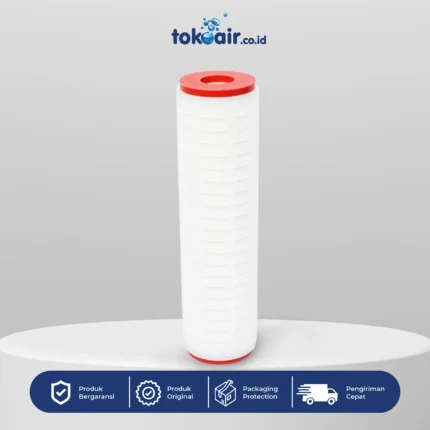 Komponen mikrofiltrasi pleated ab absolute 0,45 micron 10 inch Desalite cartridge filter presisi tinggi tingkat filtrasi akurat sistem Filter RO.