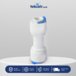 Komponen filter air bagian Shock 1/4 Q x 1/4 Q Desalite fitting lurus konektor sambungan dua selang plastik PP quick connector sistem Filter RO.