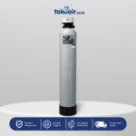 Filter air minum otomatis dengan Tabung FRP 1054 dan Kepala Digital Automatic Valve 3 Way untuk hasil air bersih higienis.