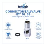 Connector Ball Valve sambungan kran air untuk fitting pipa dan selang.