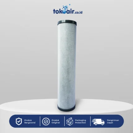 Komponen filter air bagian CTO 20" Big Blue Desalite cartridge carbon block jumbo media filter karbon aktif penyerap klorin bau rasa sistem Filter RO.