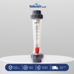 Komponen filter air bagian Flow Meter 6 m3/hour Desalite alat pengukur laju debit aliran air akrilik panel indikator sistem Filter RO.
