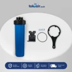 Komponen filter air housing big blue 20 inch drat kuningan Desalite wadah biru kapasitas besar dilengkapi ulir tembaga saringan sistem Filter RO.