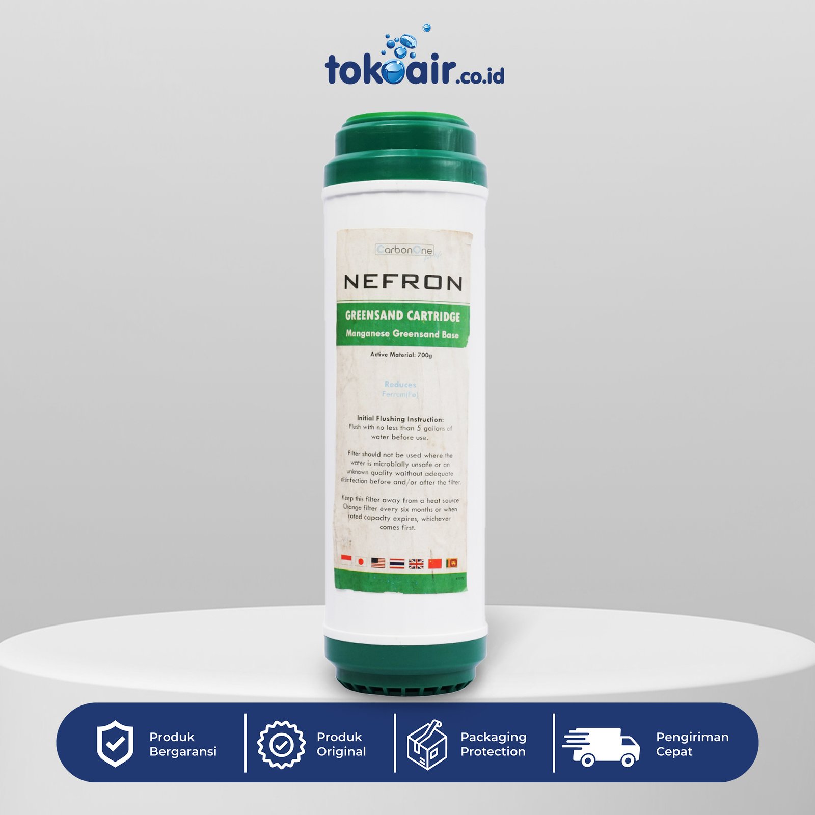 MANGANESE GREENSAND Komponen filter air cartridge Manganese Greensand media filtrasi menghilangkan zat besi mangan bau belerang karat kuning sistem Filter RO.
