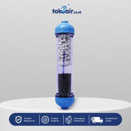 Komponen filter air ORP dan bio ceramic Desalite media mineralisasi aktif penstabil hidrogen anti hambar sistem Filter RO.