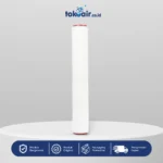 Komponen mikrofiltrasi pleated cartridge filter presisi tinggi 0,22 micron 20 inch Desalite menyaring partikel sangat halus bakteri mikroorganisme sistem Filter RO.