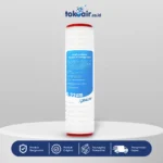 Komponen mikrofiltrasi pleated cartridge 0,22 micron 10 inch Desalite menyaring partikel halus bakteri mikroorganisme sistem Filter RO.