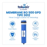 Komponen filter air bagian Membrane RO 500 GPD tipe 3012 Desalite lembaran membran reverse osmosis diameter 3 inch penyaring bakteri logam berat sistem Filter RO.