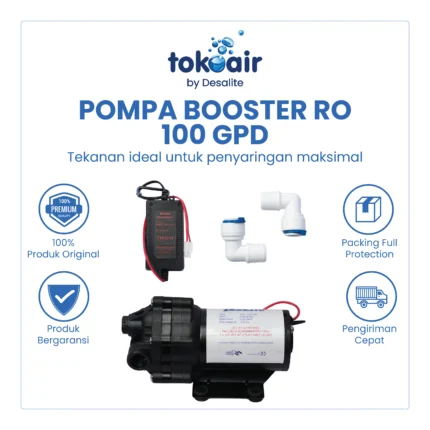 Pompa Booster HF 50 L (24VDV - 3A) Pompa RO 400 Gpd / 500 Gpd Pureline.