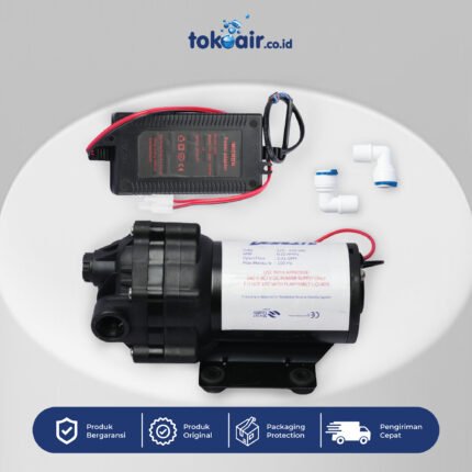 komponen Mesin filter air Pompa Booster RO 100 GPD Desalite 240 VAC 0,22A untuk meningkatkan tekanan masuk sistem Filter RO.