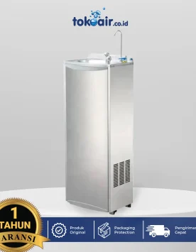Dispenser RO Desalite DP-50C Stainless Steel 500 GPD dengan Kran Leher Angsa dan Pancuran Tekan