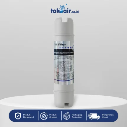 Komponen filter air Post Carbon Filter Inline integrated activated carbon filter tipe kapsul tahap akhir penyerap sisa bau rasa organik sistem Filter RO