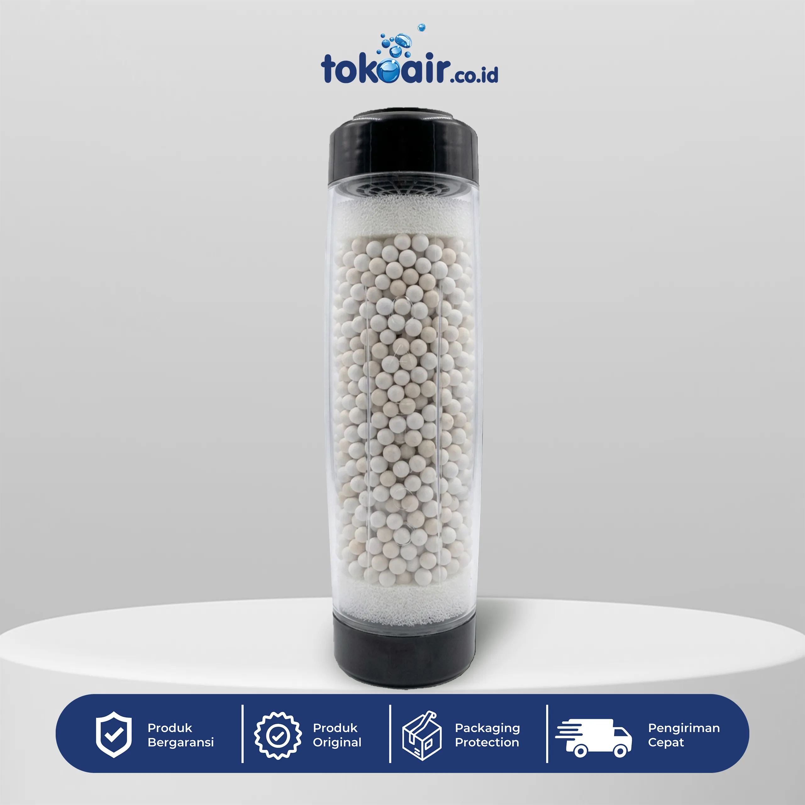Bio Alkaline isi Bio Ceramic ball Sampul Komponen filter air Cartridge Bio Ceramic Ball 10 inch Desalite media pemecah molekul air penyegar kualitas rasa sistem Filter RO